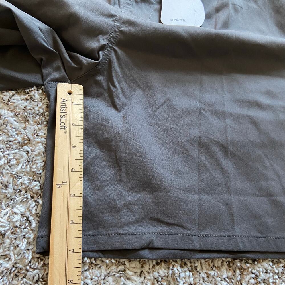 Prana Stretch Zion Pull-On Short 7" Mens XXL Dark Iron 5" Relaxed Fit Adjustable - Picture 6 of 7